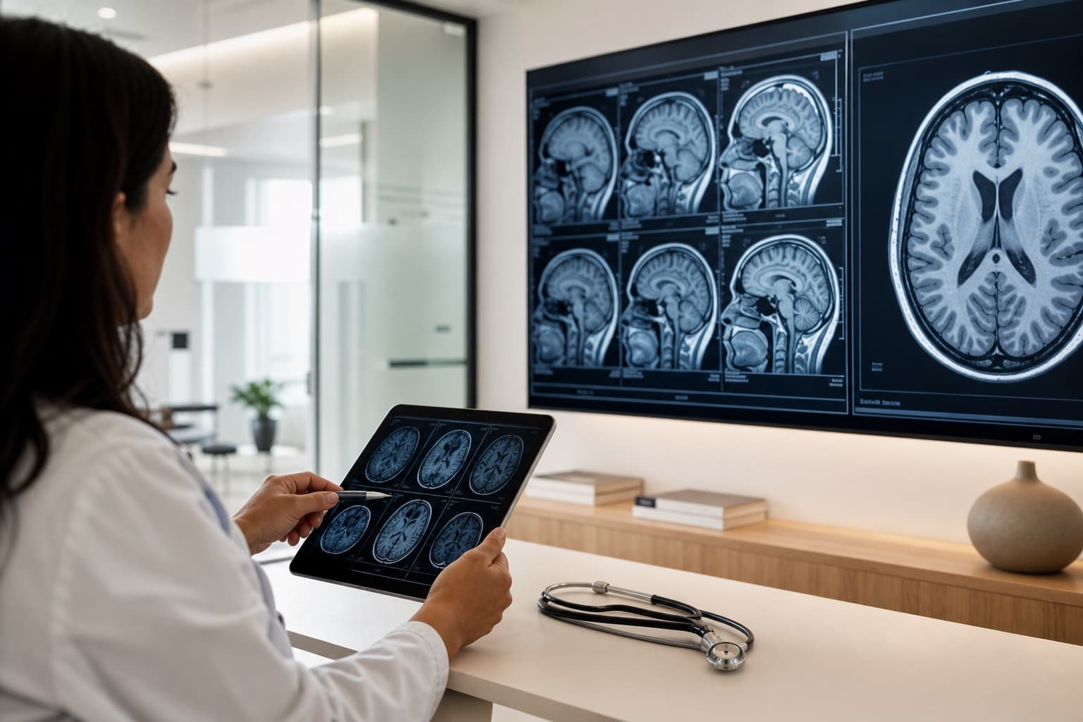 Neurologische Auswertung von MRT-Aufnahmen des Gehirns
